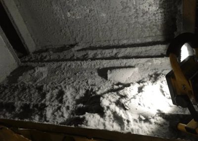 Dust deposition in air handling unit