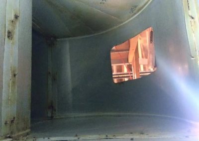 Inside view of air duct