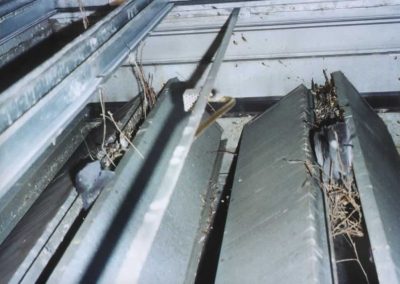 Dust collection in vent